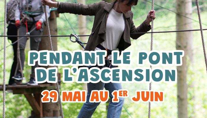 '.OUVERT pendant LE PONT DE L'ASCENSION du jeudi 29 mai au dimanche 1er juin.'