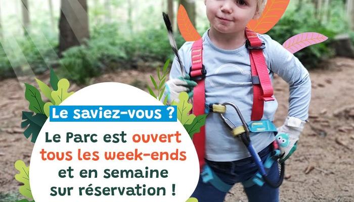 '.Parc ouvert tous les week-ends et jours fériés.'